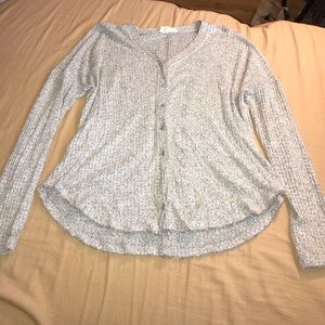 Button down sweater